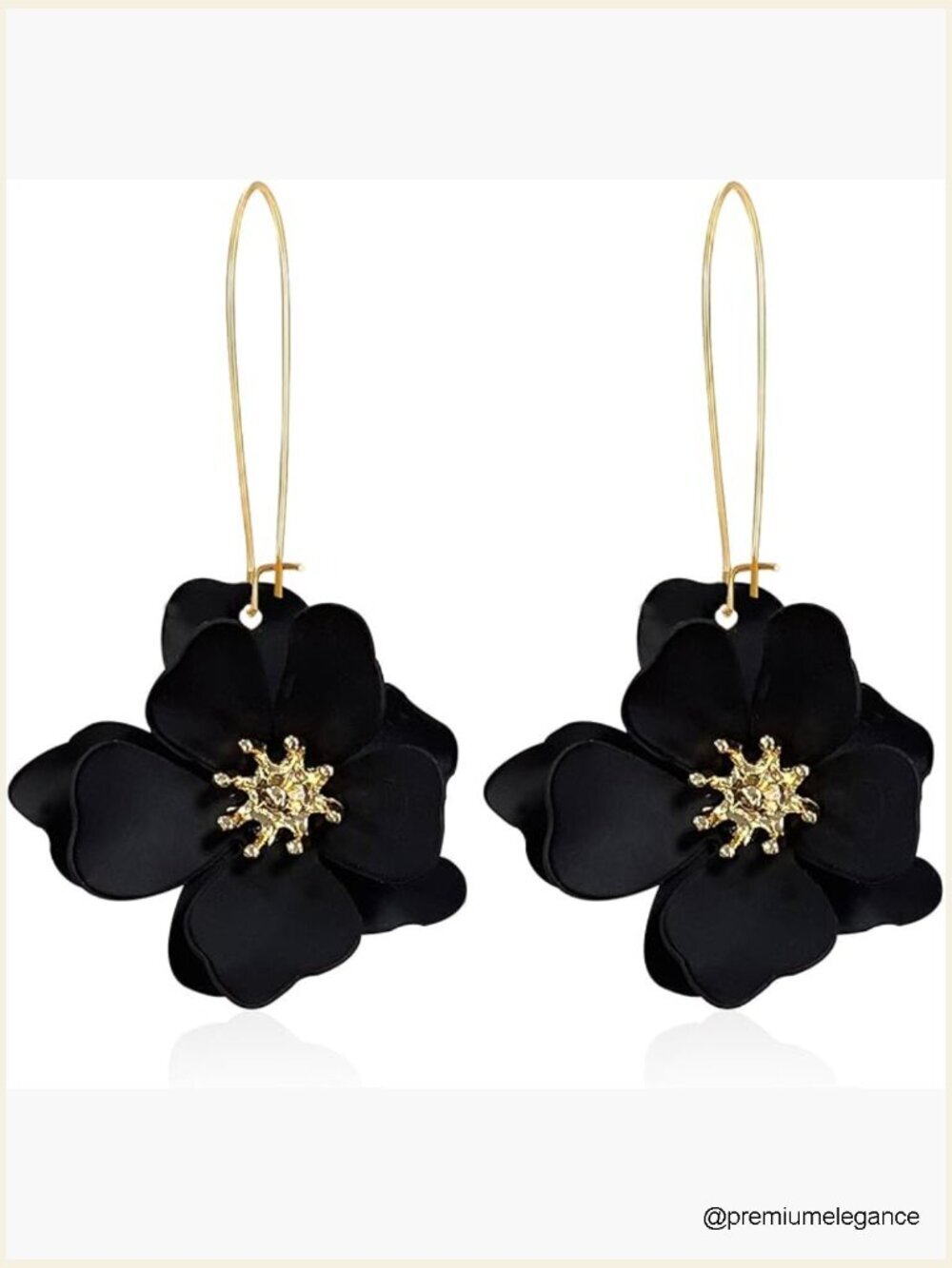 Bohemian Daisy Flower Drop Dangle Earrings Layered Tiered Wedding Jewelry